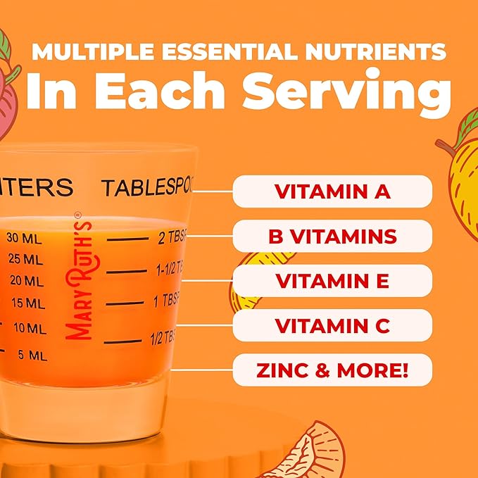 MaryRuth Organics Multivitamínico Líquido | Biotina 10,000 mcg, Cabello, Piel y Uñas