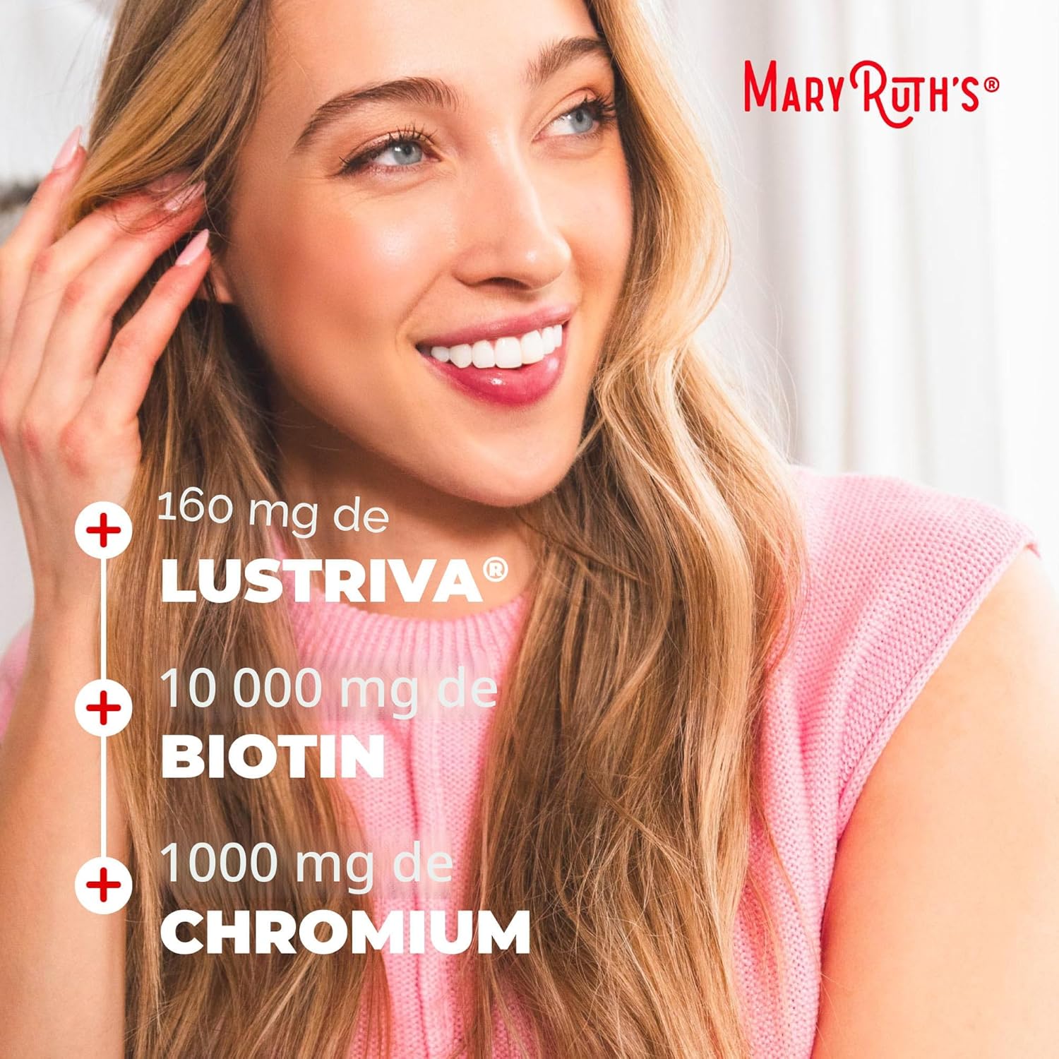 MaryRuth Organics Multivitamínico Líquido | Biotina 10,000 mcg, Cabello, Piel y Uñas