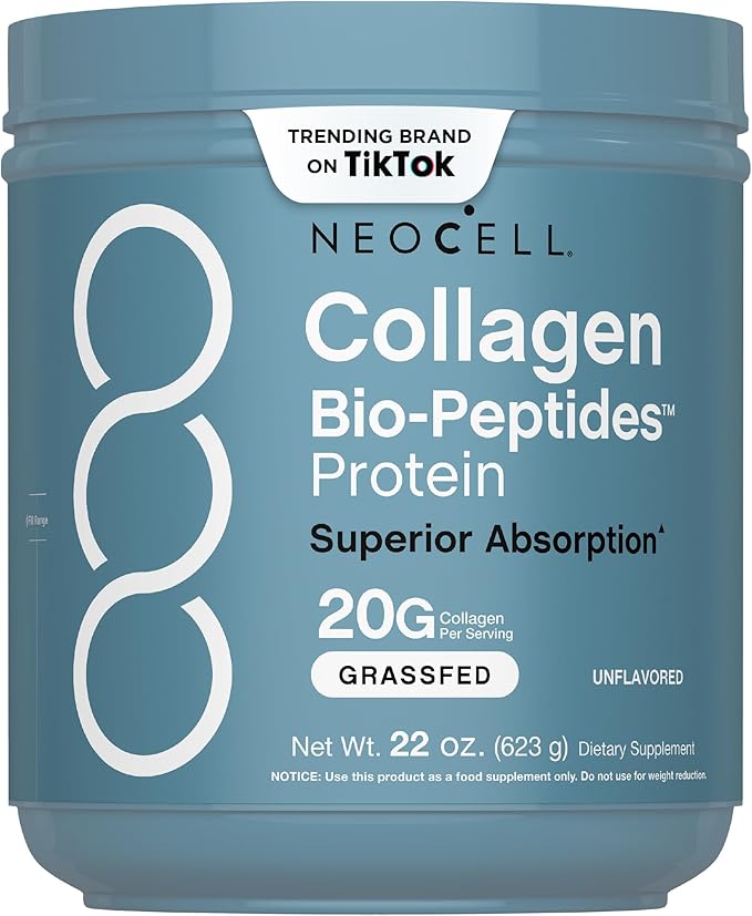 NeoCell Colágeno en Polvo Bio-Péptidos | 22 oz – Alta Absorción