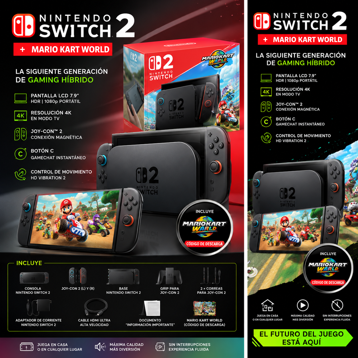 Nintendo Switch 2 + Mario Kart World Bundle