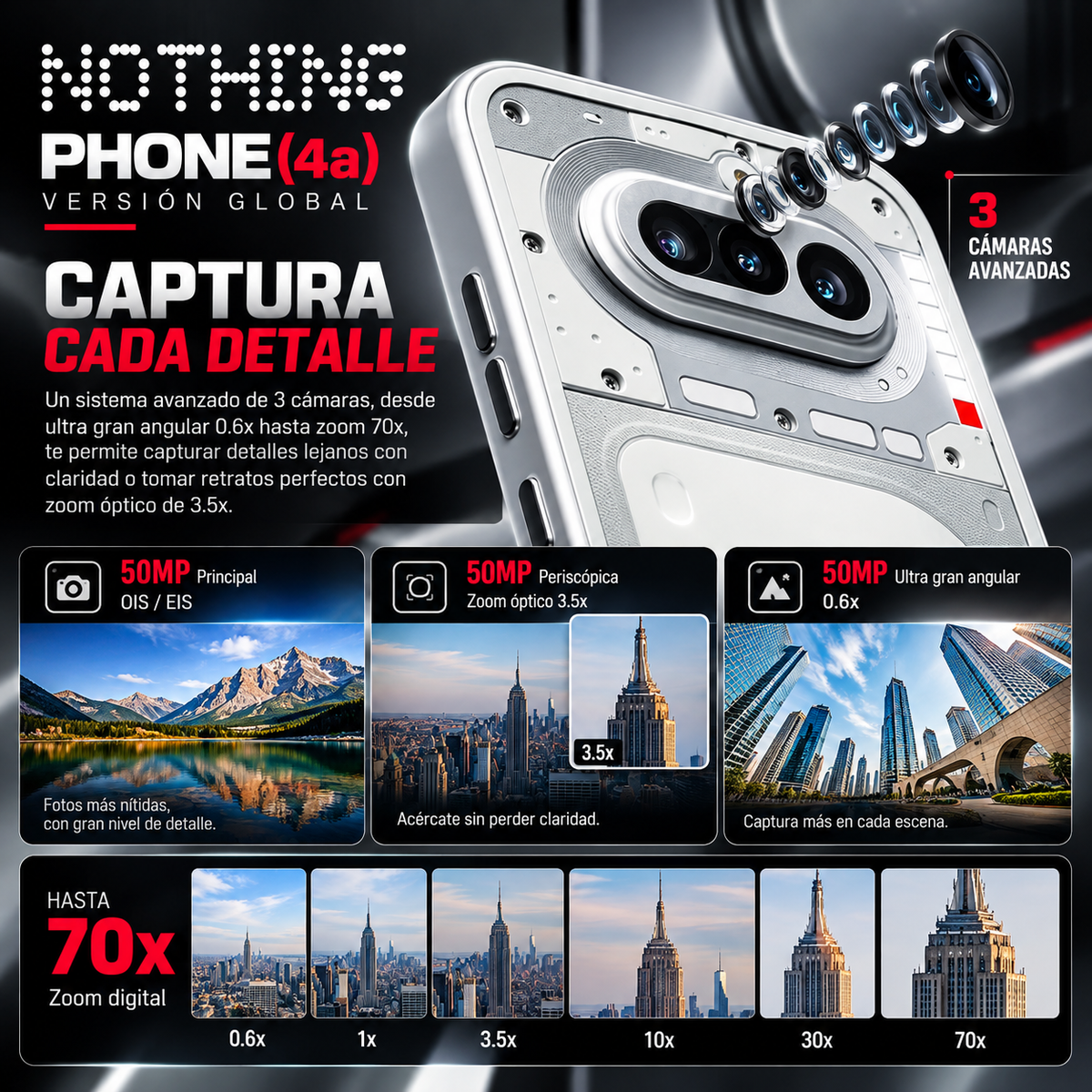 Nothing Phone (4a) | 120Hz AMOLED & 12GB/256GB | Global 5G Smartphone
