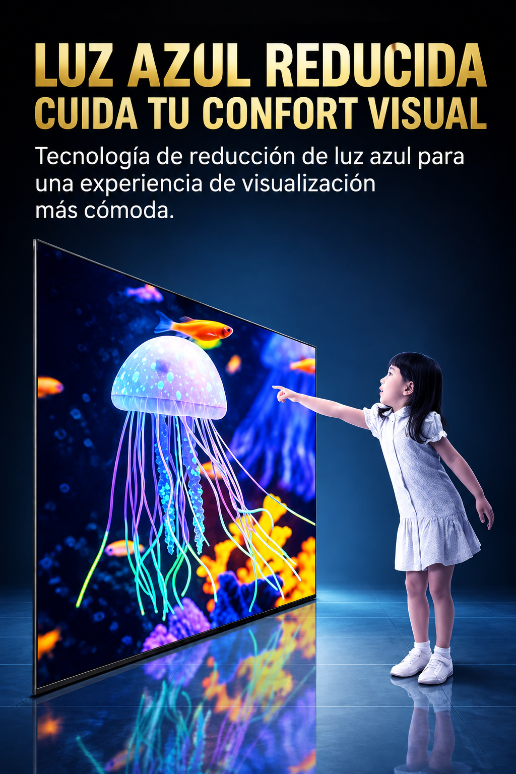 Large LCD Display | 80- or 100-Inch Options / Pantalla LCD grande de 80 o 100 pulgadas