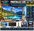 Large LCD Display | 80- or 100-Inch Options / Pantalla LCD grande de 80 o 100 pulgadas