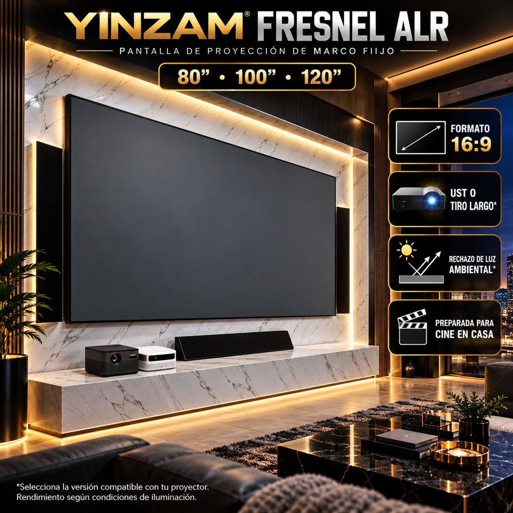 Yinzam Fresnel ALR Screen | 80–120 Inch 16:9 | UST or Long Throw
