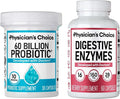 Physician's CHOICE Paquete Salud Intestinal | Probióticos 60B UFC + Enzimas Digestivas