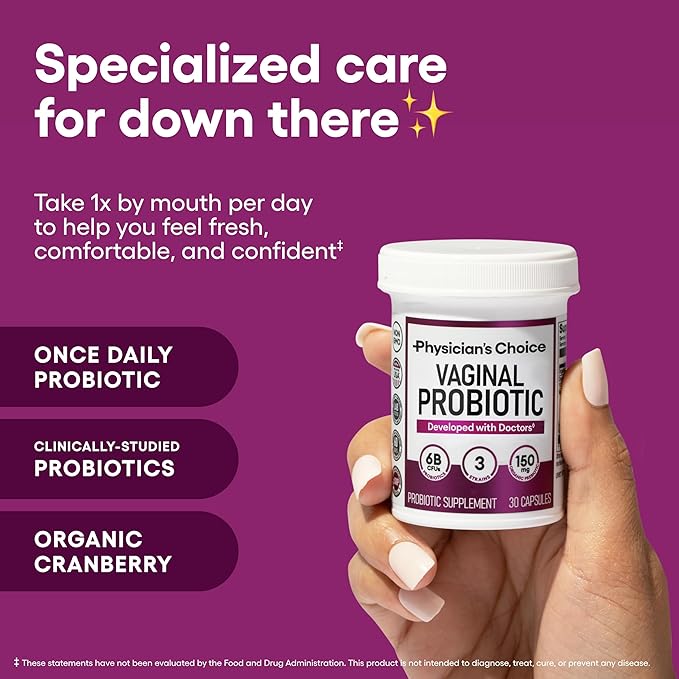 Physician's CHOICE Probióticos vaginales para mujeres