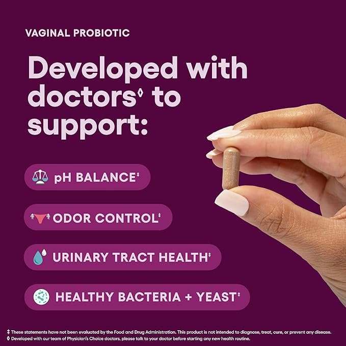 Physician's CHOICE Probióticos vaginales para mujeres