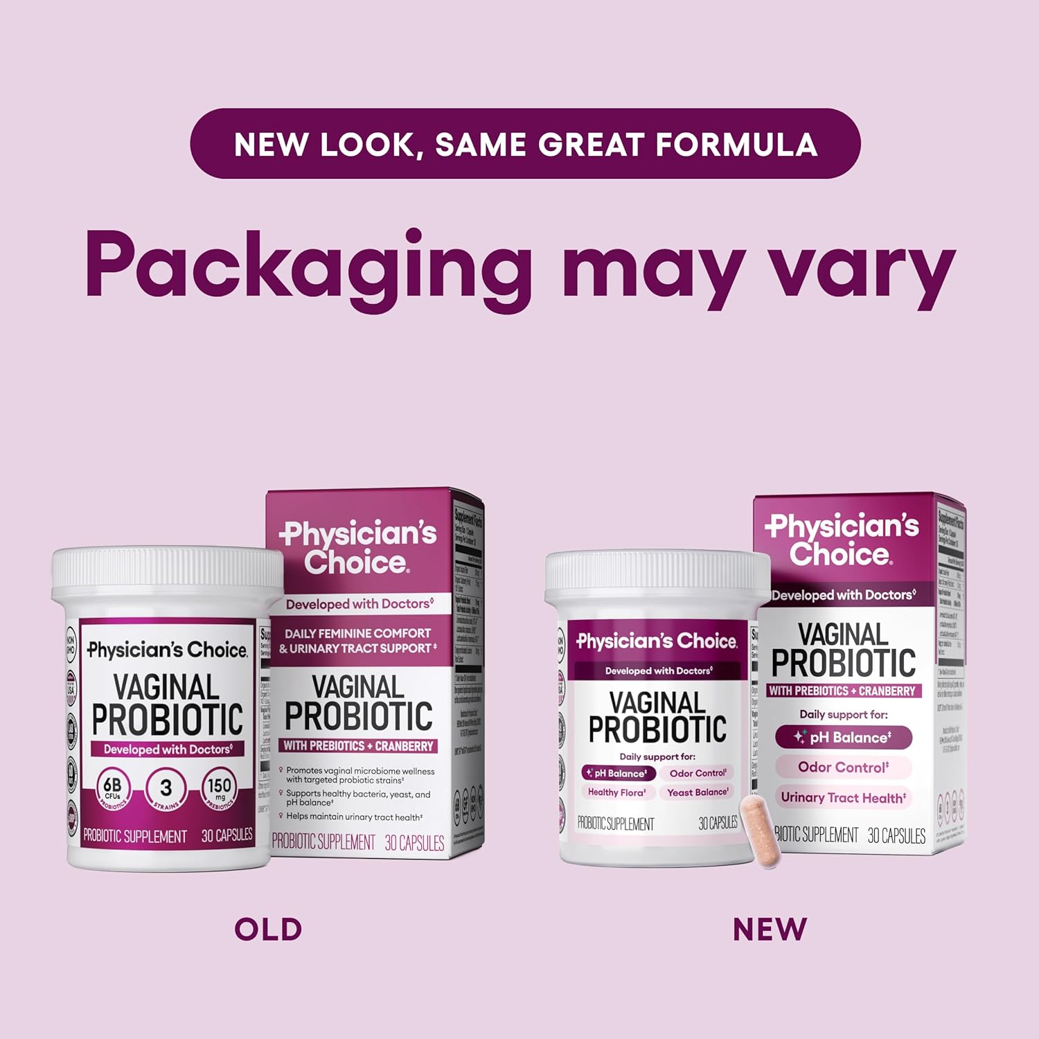 Physician's CHOICE Probióticos vaginales para mujeres