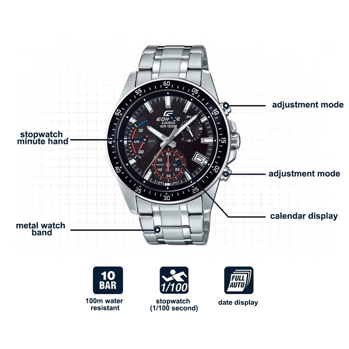 Casio EFV-540D-1AVUDF | Quartz Chronograph | Men's Watch