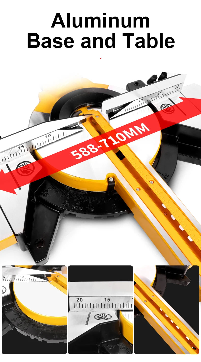KOMIYA 10-Inch Sliding Miter Saw | Laser Guide | 2400W