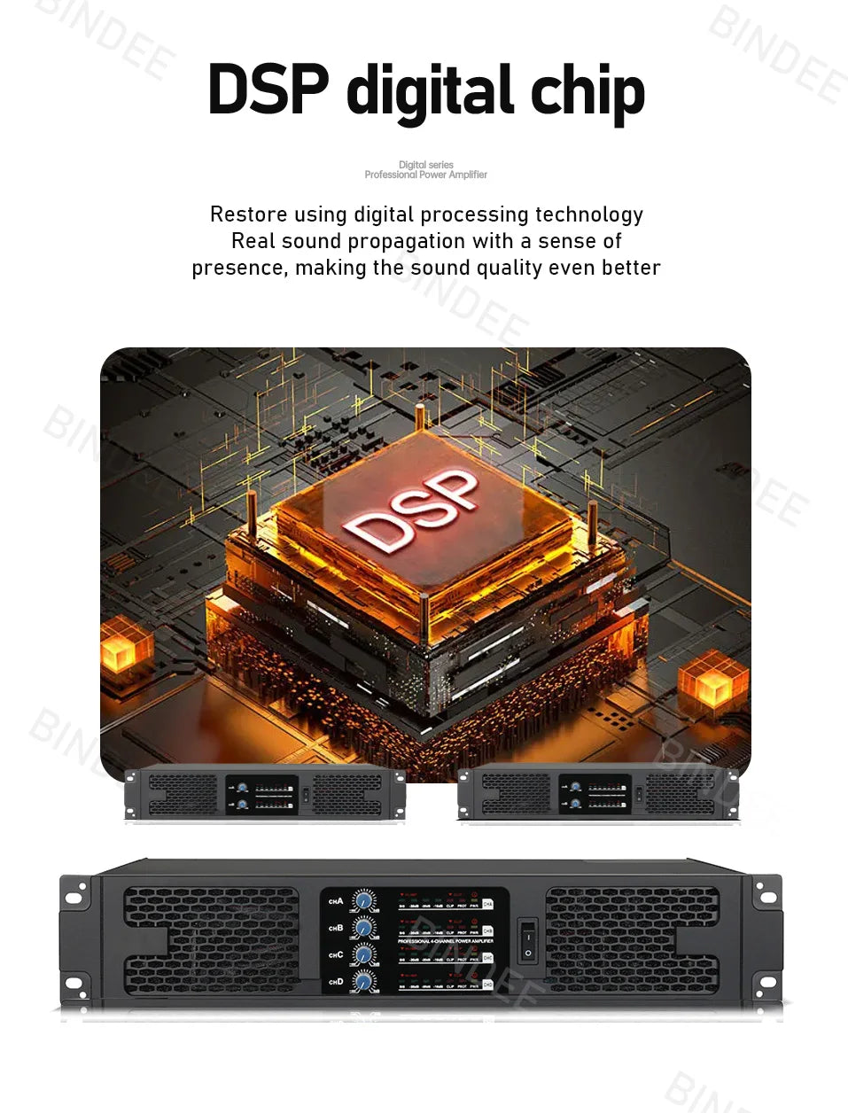 SIKETEER D2600/D4600 Digital Power Amplifier | 2/4 Channel | Amplificador Profesional
