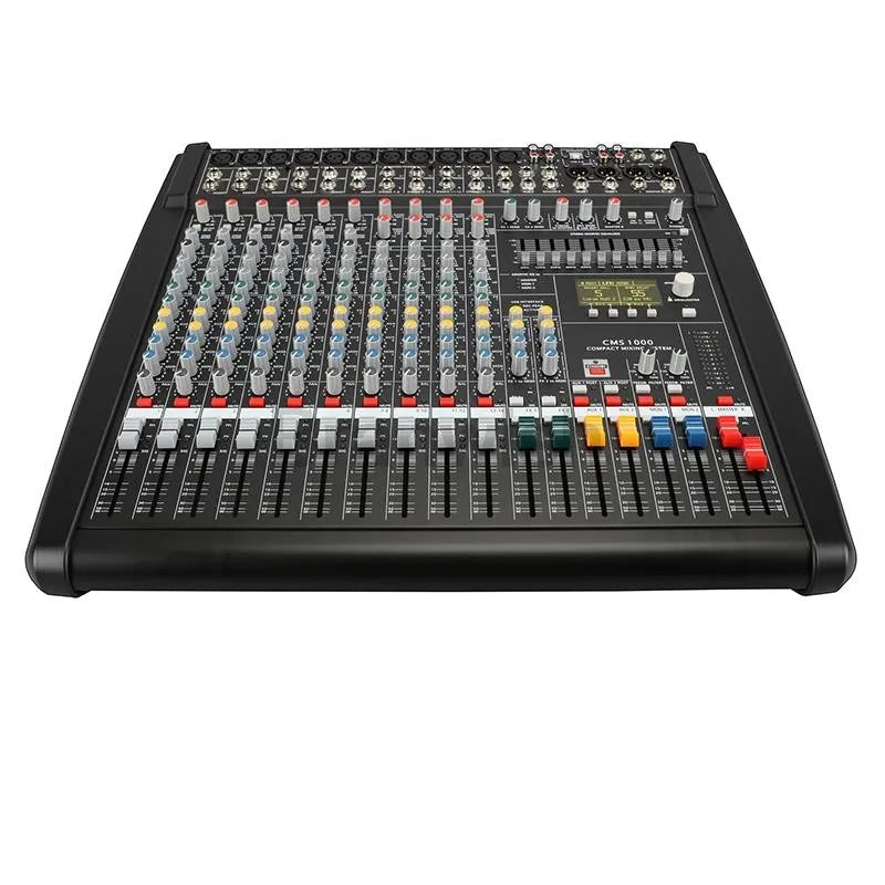 CMS1000-3 10-Channel Audio Mixer | 48V Phantom & DSP | Consola de Mezcla