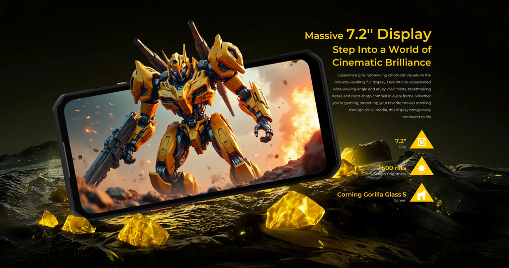 OUKITEL WP60 | Rugged Smartphone 5G 10000mAh 108MP 120Hz | Android 15 NFC