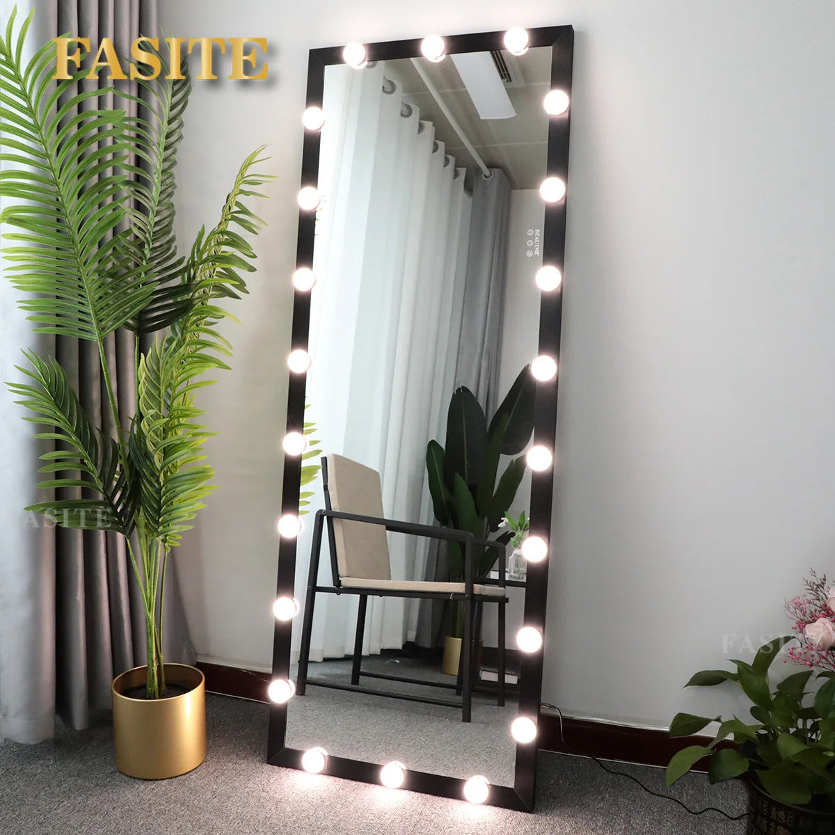 Full-Length LED Mirror | Aluminum Alloy Frame | Espejo LED de Cuerpo Completo | Marco de Aluminio