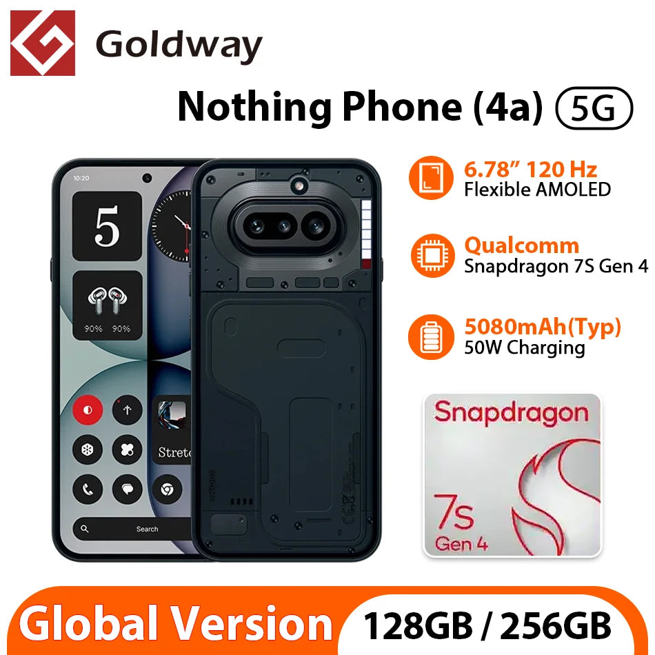 Nothing Phone (4a) | 120Hz AMOLED & 12GB/256GB | Global 5G Smartphone