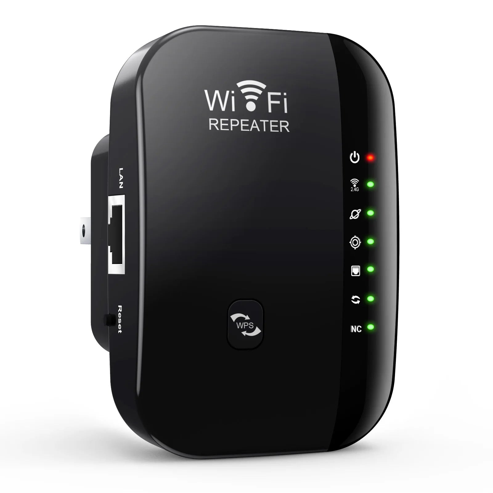 WiFi Repeater 300Mbps 2.4GHz – Wireless Signal Booster & Range Extender | EU & US Plug