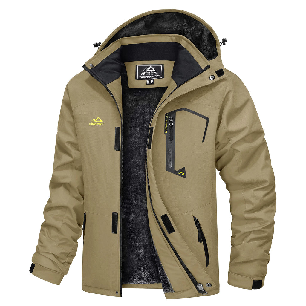 MAGCOMSEN Men's Winter Jacket | Fleece Lined | Ski & Hiking