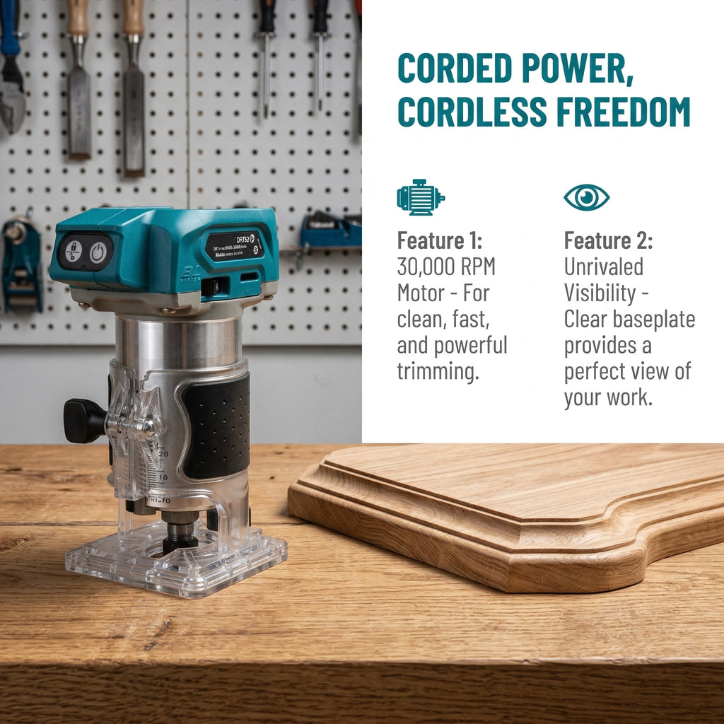 Makita DRT50 | 18V Brushless Wood Trimmer | EU