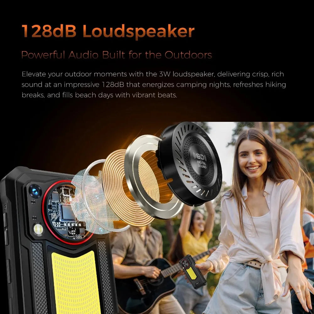 OUKITEL WP53 Pro | Rugged Phone 4G 11000mAh 50MP 128dB Android 15 | NFC IP68