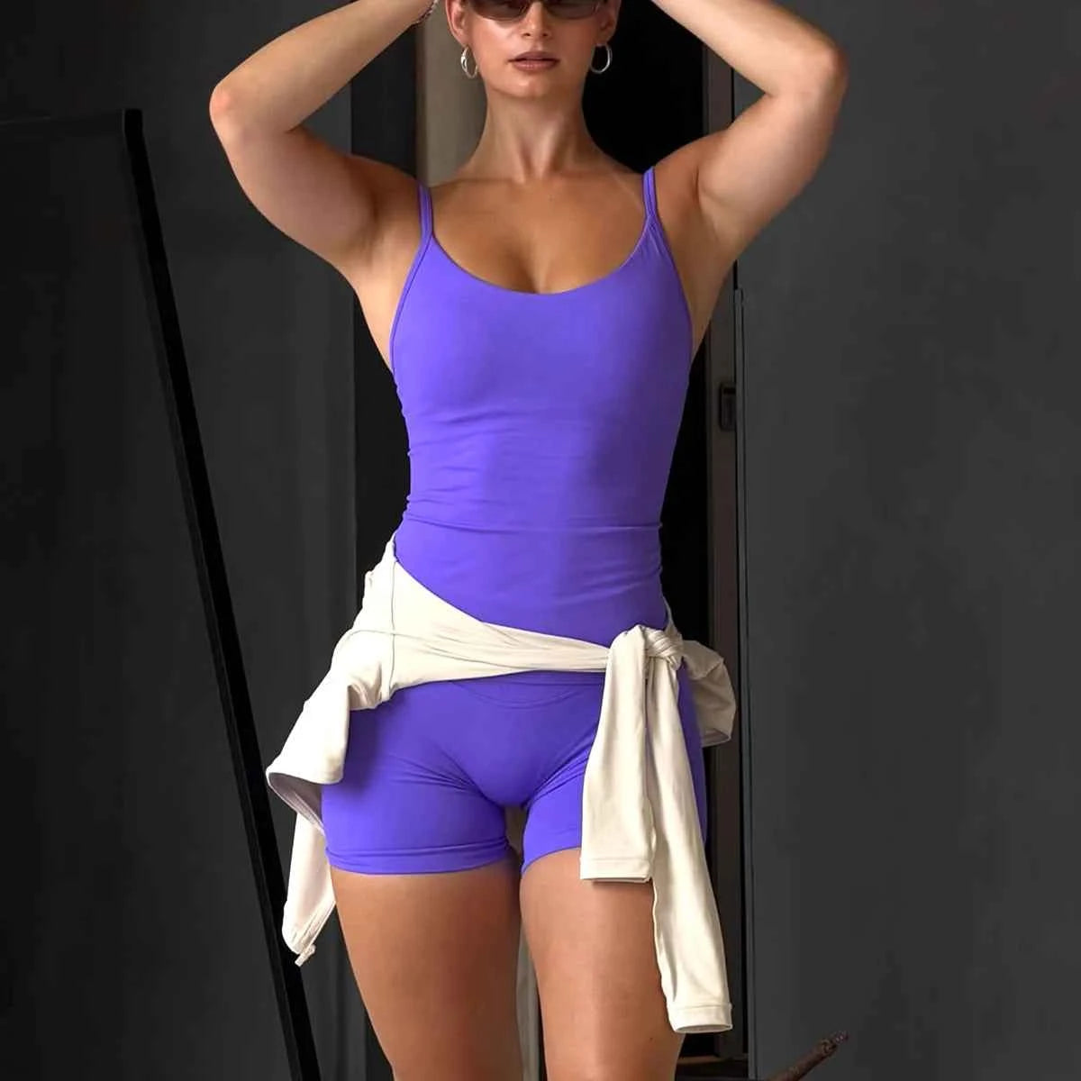 Women's 2-Piece Gym Set | Seamless High-Waist Shorts | Fitness & Pilates