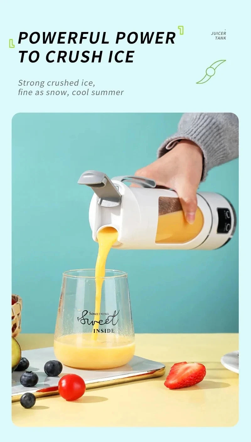 Portable Blender | 450ml & 12 Blades | USB Rechargeable