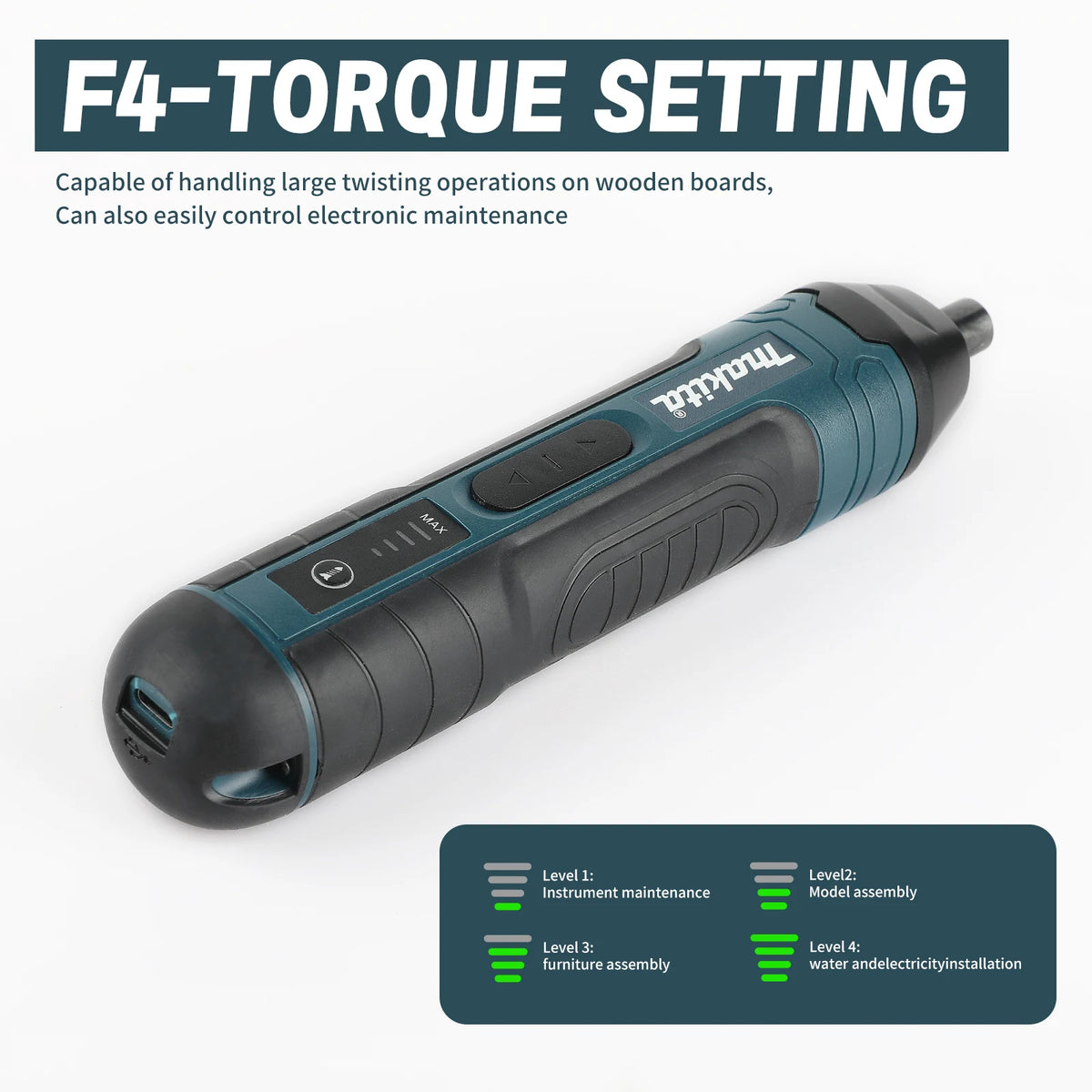 Makita HT422 | 3.6V Cordless Electric Screwdriver | 5Nm