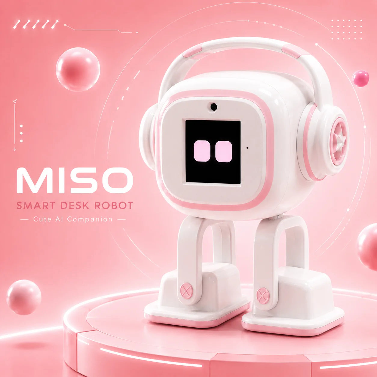Robot Compañero IA – Control por Voz, Interacción Emocional, Cámara, Chat Inteligente y Baile