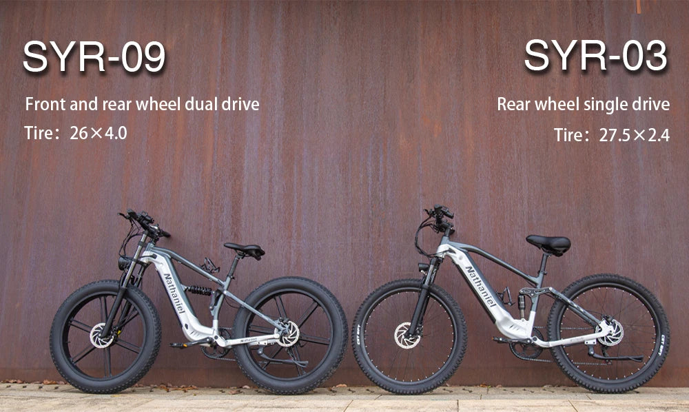 Nathaniel SYR09 Bicicleta Eléctrica 2000W | Doble Motor | Fat Tire 26x4.0 | 48V 20/40Ah | 55km/h | Todo Terreno | E-Bike
