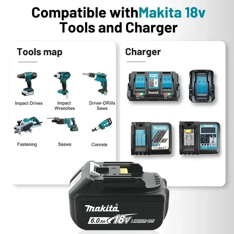 Makita 18V LXT Batteries | 3Ah-9Ah | Chargers & DDF487 Kits