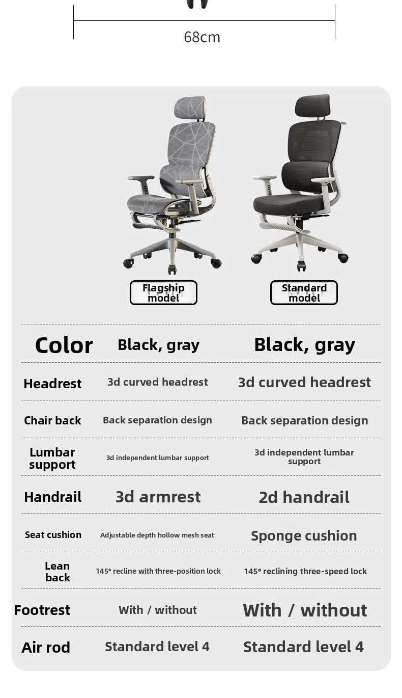 Ergonomic Office Chair | High Back & Armrests | Study