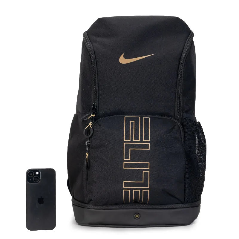Nike Elite HM9965-013 | Black & Metallic Gold | Unisex Backpack