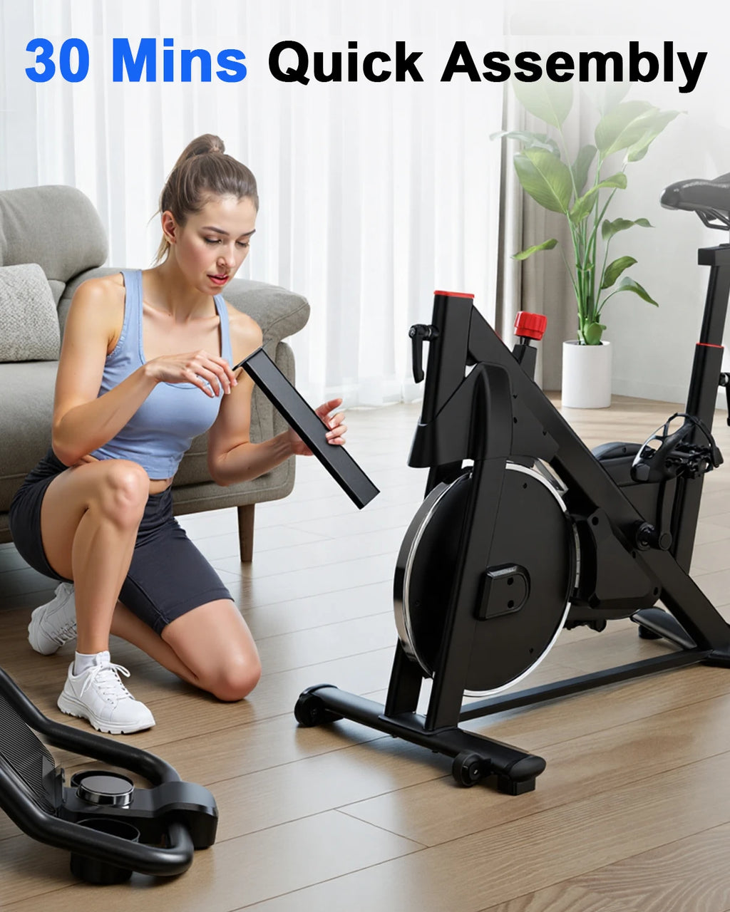 Stationary Exercise Bike | 32-Level Magnetic Resistance | Bluetooth & LCD Screen | Home Gym