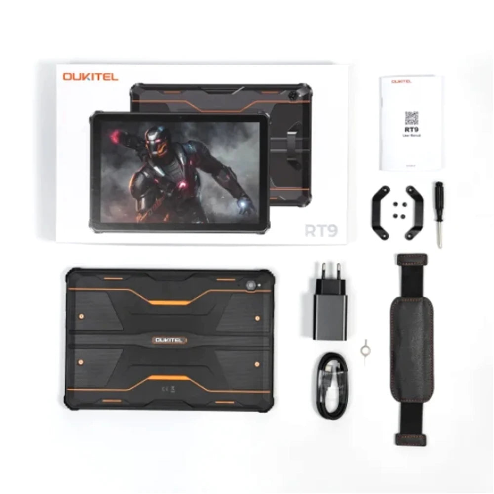 Tablet Robusta Oukitel RT9 10.1" | Android 14 | 24GB RAM + 256GB | 4G LTE | 11000mAh | Resistente al Agua | Huella Digital