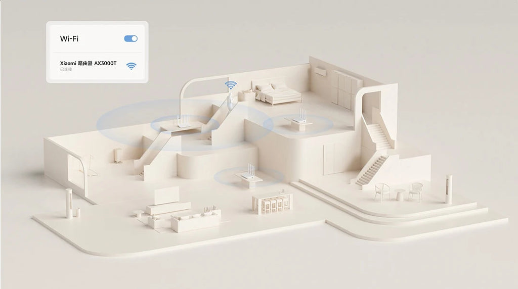 Xiaomi Router AX3000T WiFi 6 Mesh | Dual WAN | NFC | 3000Mbps | Qualcomm CPU | MiWiFi ROM