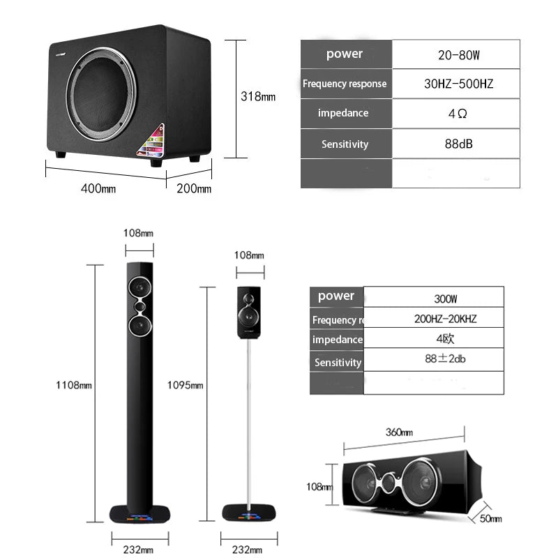 WST-K81 Home Theater System | Bluetooth & USB | TV & Music