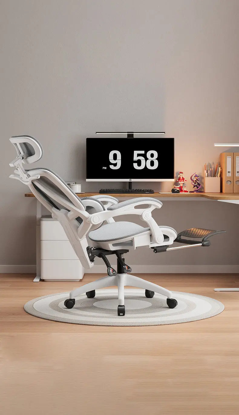 Ergonomic Office Chair | Reclining & Footrest | Lumbar
