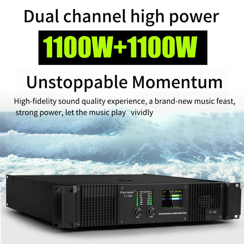 Branwish 400–1100W Professional Power Amplifier | DJ & PA | Amplificador de Audio