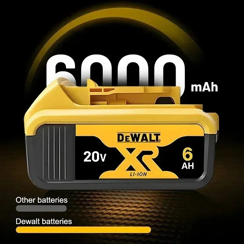 DEWALT-Compatible 20V 6.0Ah Li-Ion Battery | DCB184/181/182/200