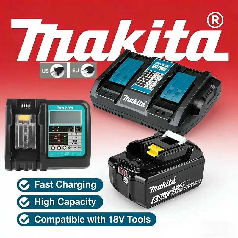Makita 18V LXT Battery Chargers | DC18RC/DC18RD | US/EU