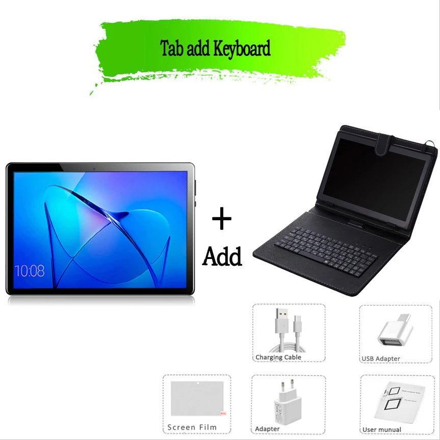 Tablet BDF S10 10.1" | Android 13 | 6GB RAM + 128GB | 4G LTE | Octa-Core | 5000mAh | IPS 1280x800