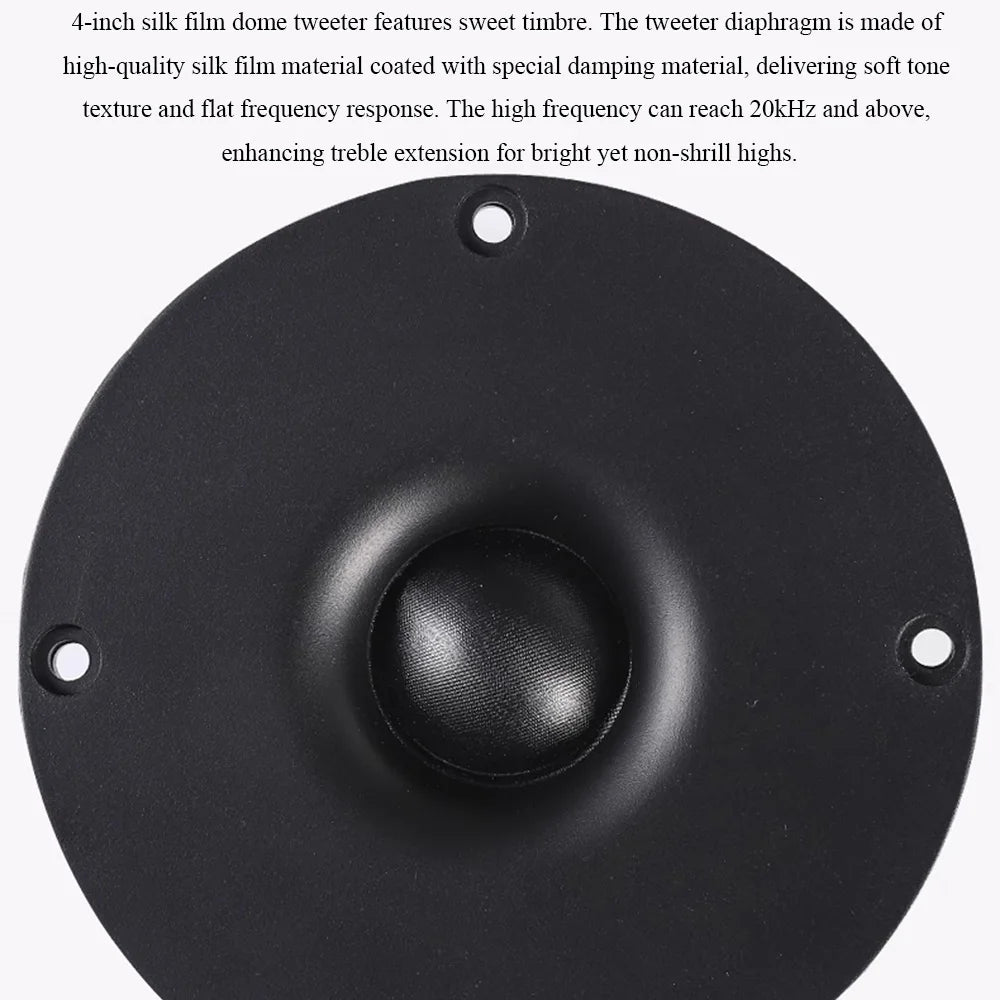 LONVIN D2/D3 | Bocinas Pasivas HIFI 6.5" | 2 Vías, Silk Dome Tweeter, Madera MDF
