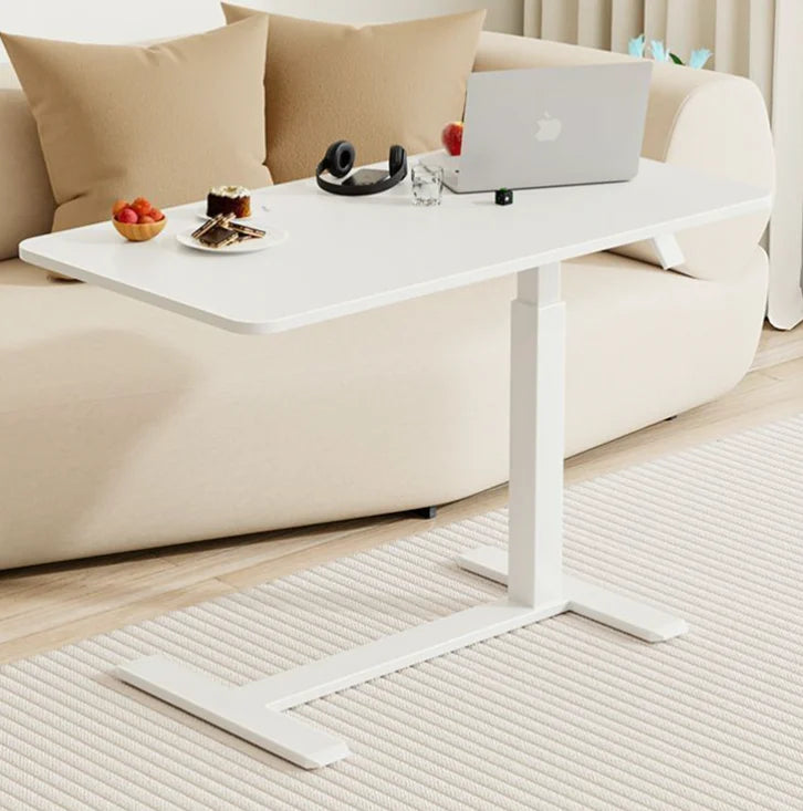 Pneumatic Mobile Laptop Desk | Gas-Lift & Locking Wheels | Escritorio Ajustable