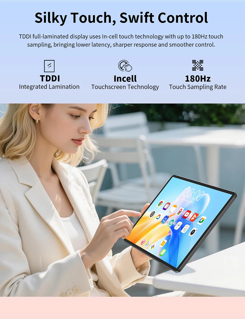Tablet Teclast P50T 11" | Android 16 | 16GB RAM + 128GB | Octa-Core | 90Hz | 8000mAh | GPS | WiFi 5 | Netflix