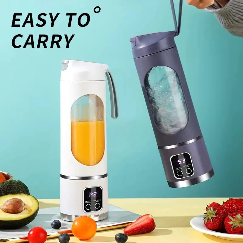 Portable Blender | 450ml & 12 Blades | USB Rechargeable
