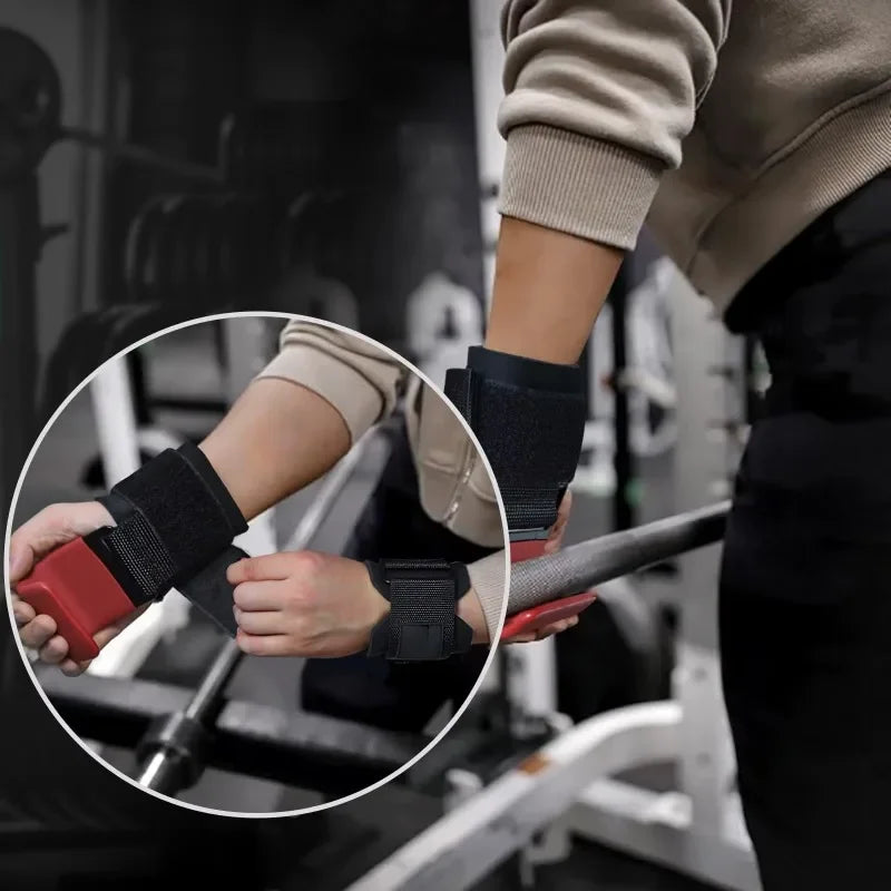 Lifting Hooks & Wrist Straps | Heavy-Duty Gym Grip Support for Men & Women | 1 or 2 Pcs
