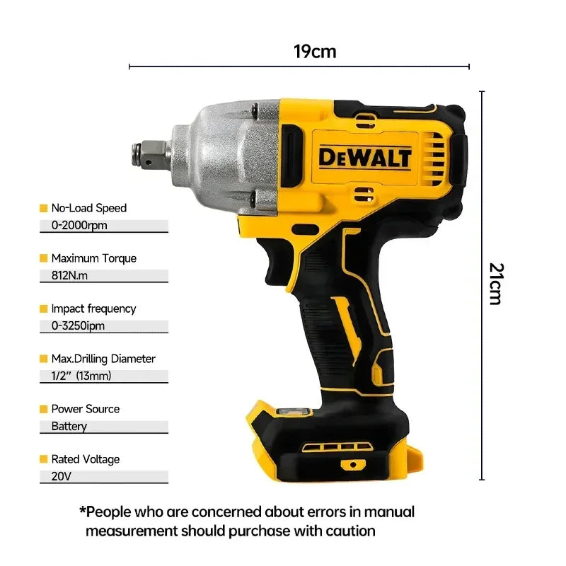 DEWALT-Compatible DCF892 | 20V Brushless Impact Wrench | 1/2 in