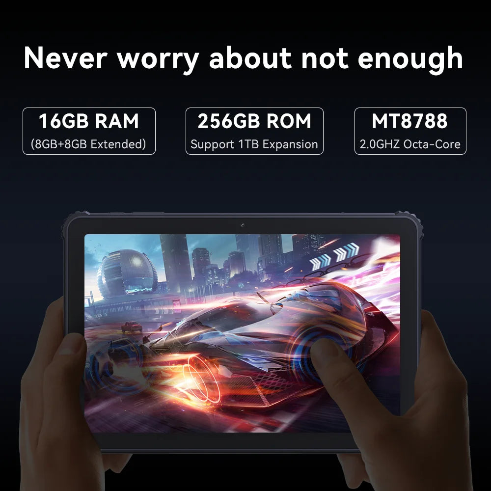 Cubot TAB KingKong | Tablet Resistente 4G 10.1" 16GB+256GB 10600mAh | IP68 Android 13