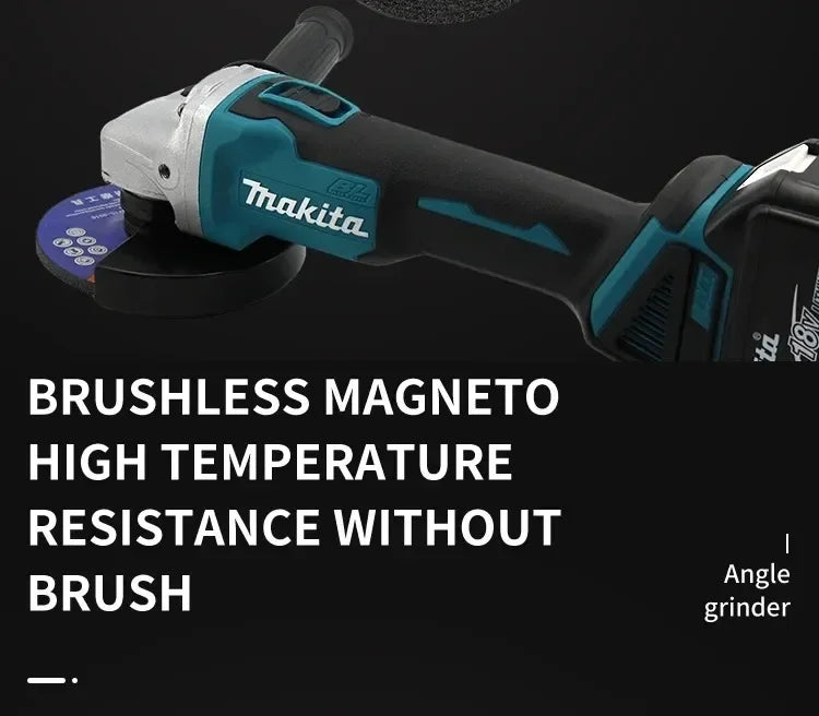 Makita DGA404 | 18V Brushless Angle Grinder | 100mm