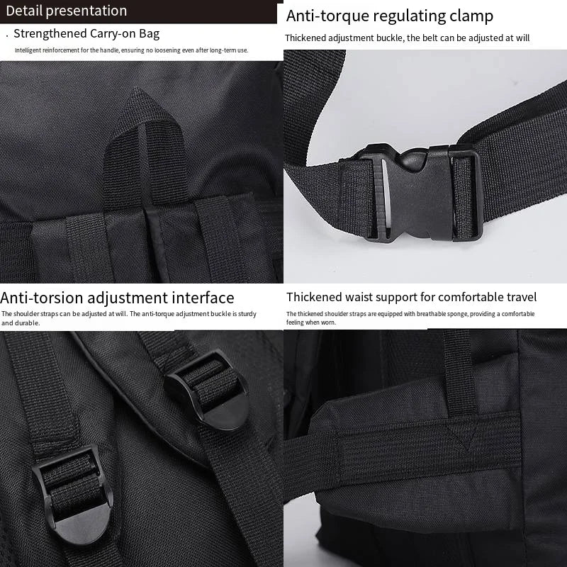 80L Nylon Hiking Backpack | Outdoor Travel / Mochila de montaña