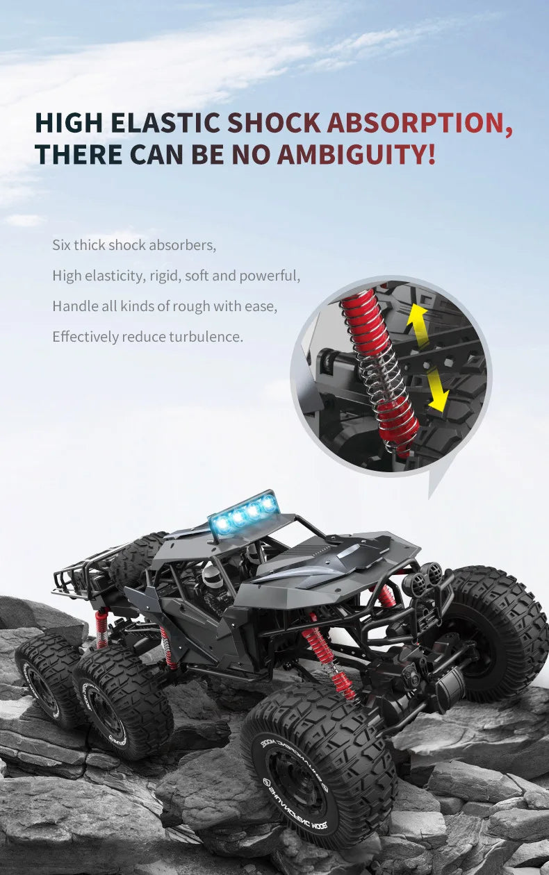 Large RC Off-Road Car — 4WD Remote Control Monster Truck | Kids & Adults